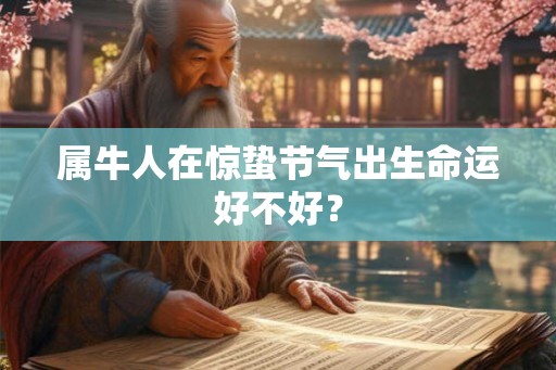 属牛人在惊蛰节气出生命运好不好？