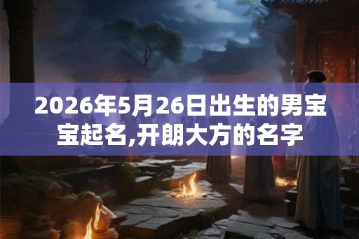 2026年5月26日出生的男宝宝起名,开朗大方的名字 2026年5月26日出生的男宝宝起名,开朗大方的名字