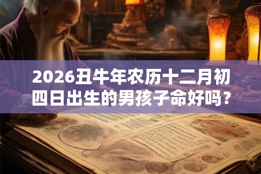 2026丑牛年农历十二月初四日出生的男孩子命好吗? 2026丑牛年农历十二月初四日出生的男孩子命好吗?