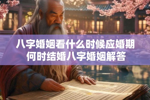 八字婚姻看什么时候应婚期 何时结婚八字婚姻解答