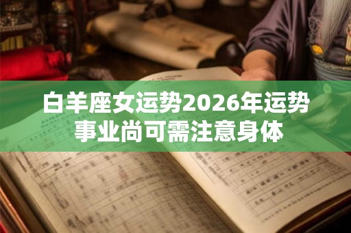 白羊座女运势2026年运势 事业尚可需注意身体