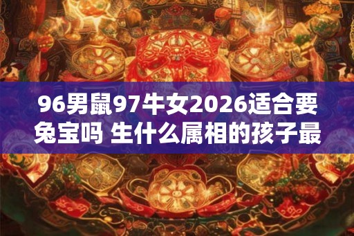 96男鼠97牛女2026适合要兔宝吗 生什么属相的孩子最好 96男鼠97牛女2026适合要兔宝吗 生什么属相的孩子最好