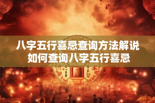 八字五行喜忌查询方法解说 如何查询八字五行喜忌 八字五行喜忌查询方法解说 如何查询八字五行喜忌