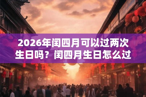 2026年闰四月可以过两次生日吗？闰四月生日怎么过？