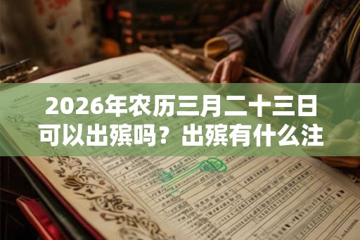2026年农历三月二十三日可以出殡吗？出殡有什么注意事项？