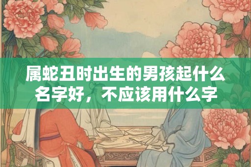 属蛇丑时出生的男孩起什么名字好,不应该用什么字 属蛇丑时出生的男孩起什么名字好,不应该用什么字