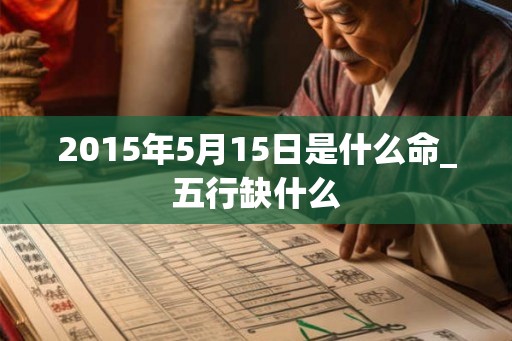 2015年5月15日是什么命_五行缺什么 2015年5月15日是什么命_五行缺什么