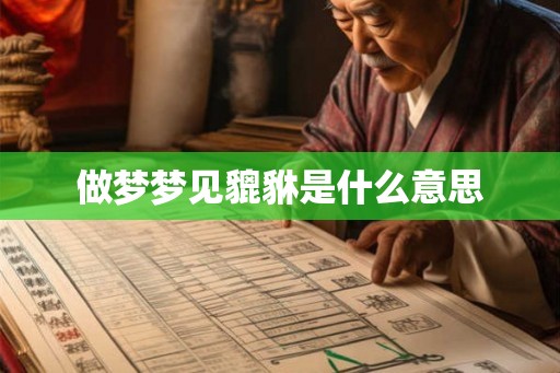 做梦梦见貔貅是什么意思