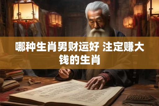 哪种生肖男财运好 注定赚大钱的生肖