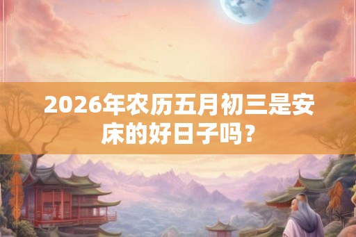 2026年农历五月初三是安床的好日子吗? 2026年农历五月初三是安床的好日子吗?