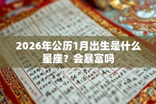 2026年公历1月出生是什么星座？会暴富吗