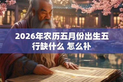 2026年农历五月份出生五行缺什么 怎么补
