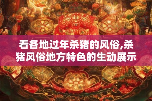 看各地过年杀猪的风俗,杀猪风俗地方特色的生动展示