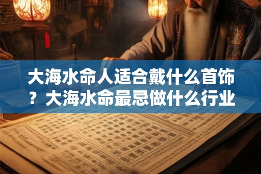大海水命人适合戴什么首饰？大海水命最忌做什么行业？