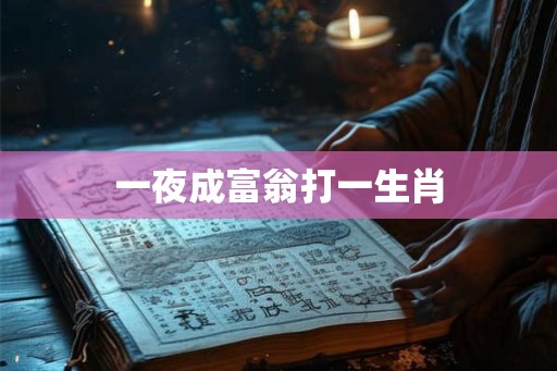 一夜成富翁打一生肖