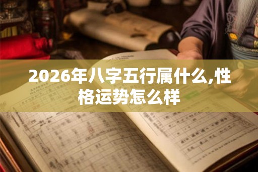2026年八字五行属什么,性格运势怎么样