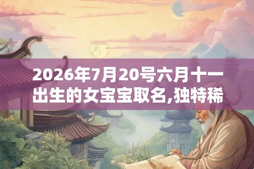 2026年7月20号六月十一出生的女宝宝取名,独特稀有