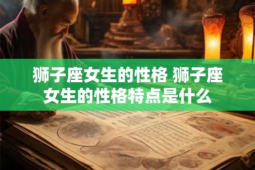 狮子座女生的性格 狮子座女生的性格特点是什么 狮子座女生的性格 狮子座女生的性格特点是什么