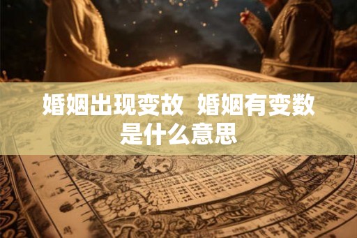 婚姻出现变故  婚姻有变数是什么意思