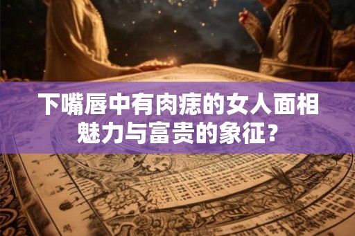 下嘴唇中有肉痣的女人面相魅力与富贵的象征？