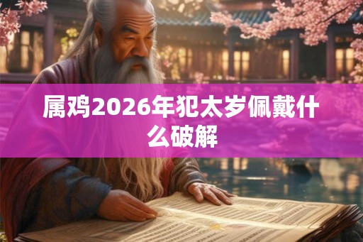 属鸡2026年犯太岁佩戴什么破解 属鸡2026年犯太岁佩戴什么破解