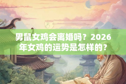 男鼠女鸡会离婚吗？2026年女鸡的运势是怎样的？