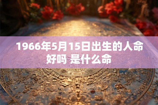 1966年5月15日出生的人命好吗 是什么命