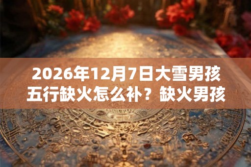 2026年12月7日大雪男孩五行缺火怎么补？缺火男孩名字推荐！