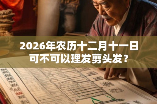 2026年农历十二月十一日可不可以理发剪头发？