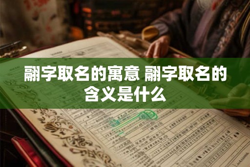 翮字取名的寓意 翮字取名的含义是什么 翮字取名的寓意 翮字取名的含义是什么