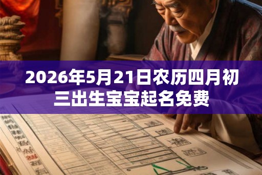 2026年5月21日农历四月初三出生宝宝起名免费 2026年5月21日农历四月初三出生宝宝起名免费