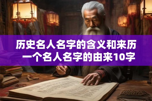 历史名人名字的含义和来历  一个名人名字的由来10字