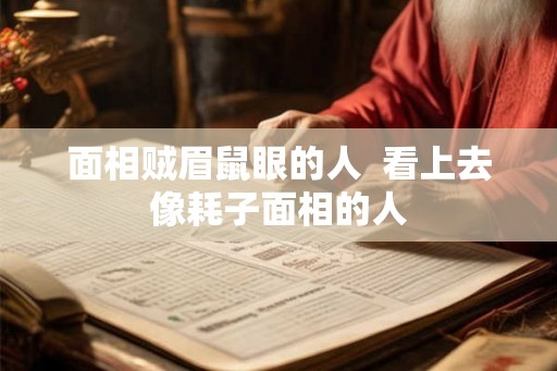 面相贼眉鼠眼的人 看上去像耗子面相的人 面相贼眉鼠眼的人 看上去像耗子面相的人