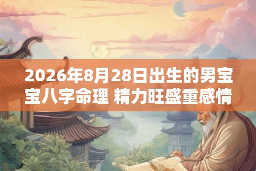 2026年8月28日出生的男宝宝八字命理 精力旺盛重感情