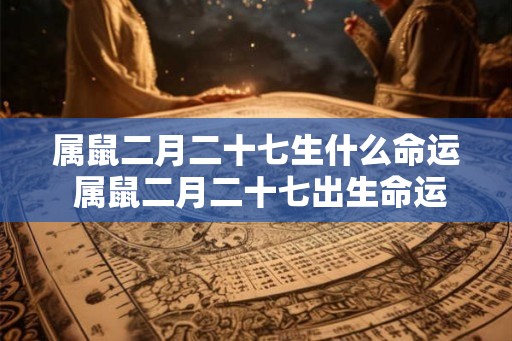 属鼠二月二十七生什么命运 属鼠二月二十七出生命运如何