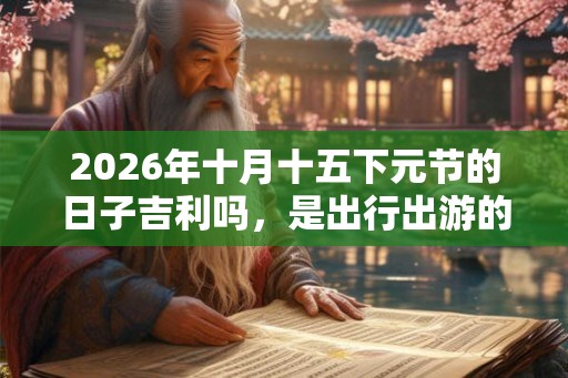 2026年十月十五下元节的日子吉利吗，是出行出游的吉日吗？