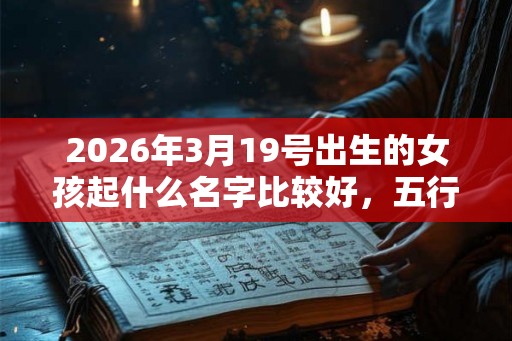 2026年3月19号出生的女孩起什么名字比较好，五行属什么