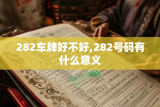 282车牌好不好,282号码有什么意义