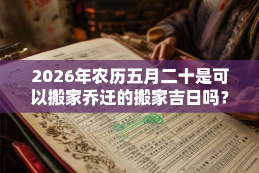 2026年农历五月二十是可以搬家乔迁的搬家吉日吗？