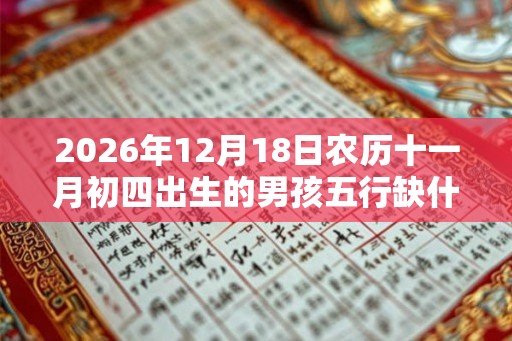 2026年12月18日农历十一月初四出生的男孩五行缺什么