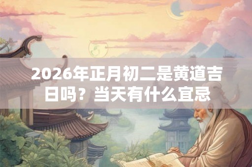 2026年正月初二是黄道吉日吗?当天有什么宜忌 2026年正月初二是黄道吉日吗?当天有什么宜忌