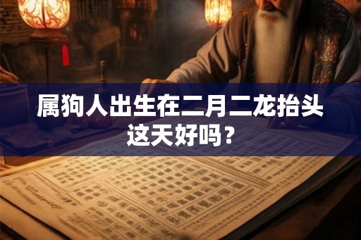 属狗人出生在二月二龙抬头这天好吗？