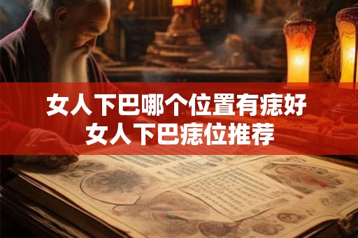 女人下巴哪个位置有痣好 女人下巴痣位推荐