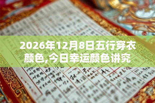 2026年12月8日五行穿衣颜色,今日幸运颜色讲究 2026年12月8日五行穿衣颜色,今日幸运颜色讲究