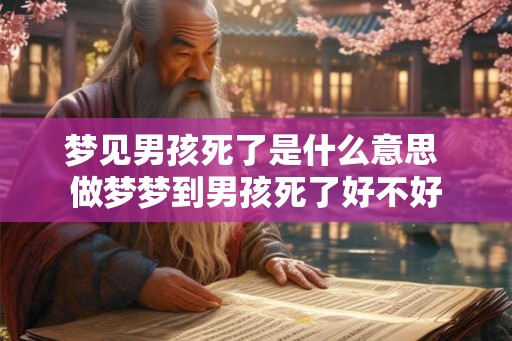 梦见男孩死了是什么意思 做梦梦到男孩死了好不好