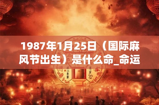 1987年1月25日（国际麻风节出生）是什么命_命运如何