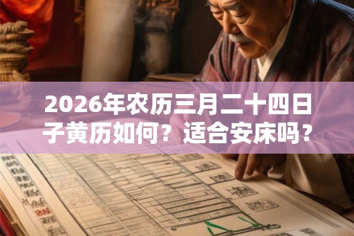 2026年农历三月二十四日子黄历如何？适合安床吗？