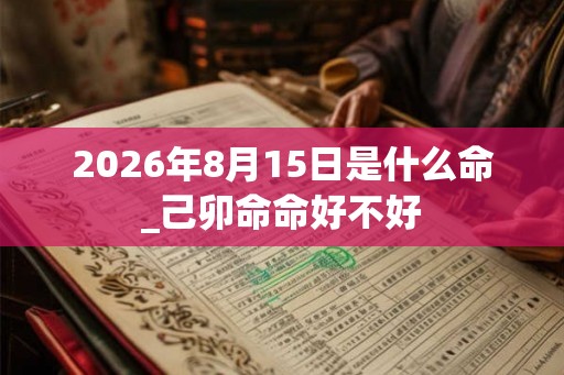 2026年8月15日是什么命_己卯命命好不好