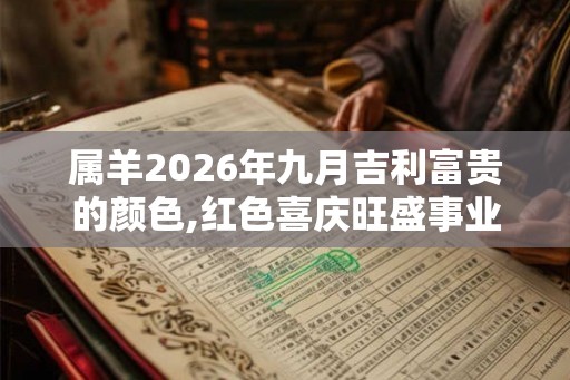 属羊2026年九月吉利富贵的颜色,红色喜庆旺盛事业 属羊2026年九月吉利富贵的颜色,红色喜庆旺盛事业