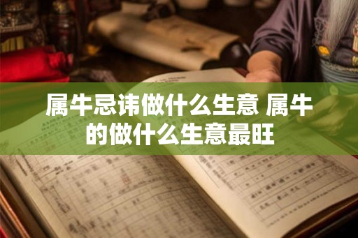 属牛忌讳做什么生意 属牛的做什么生意最旺